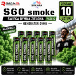 Zestaw 10 świec dymnych zielonych S60 Smoke Sokara PC2S1G
