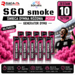 Zestaw 10 świec dymnych różowych S60 Smoke Sokara PC2S1P