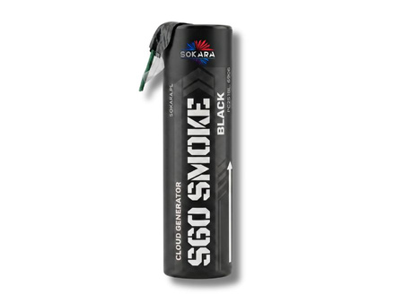 Świeca dymna czarna S60 Smoke PC2S1BL Sokara